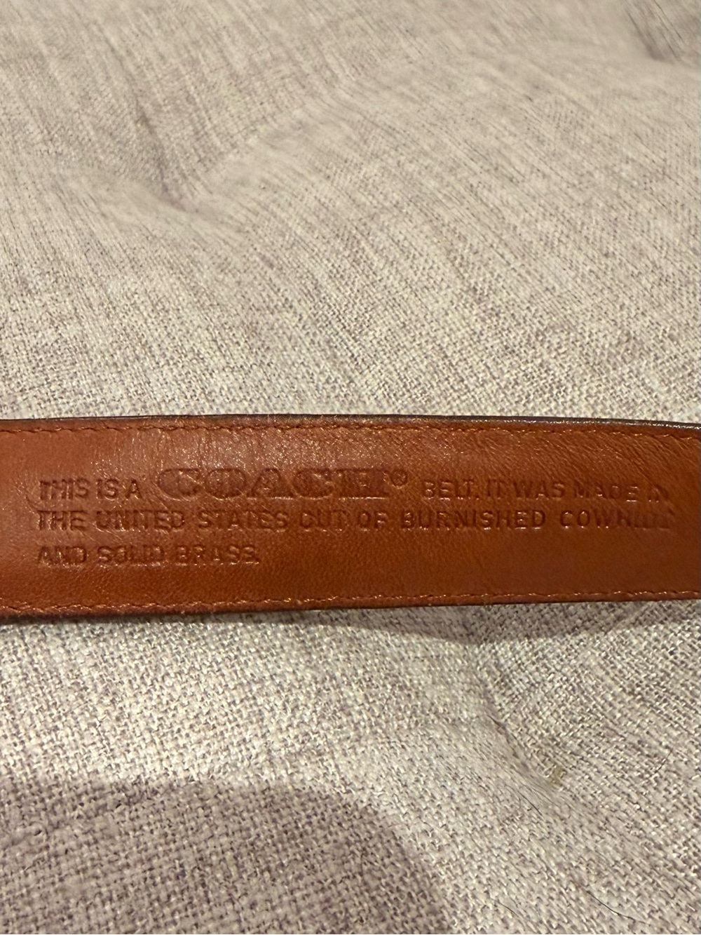Vintage Coach Burgundy Leather Belt – Model 5700 – Size 30/75 🍷 - Picture 5 of 5